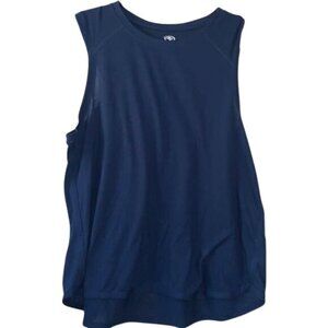Athletic Works Navy Blue Sleeveless Tank Top Womens XL 16-18 Lightweight Breatha